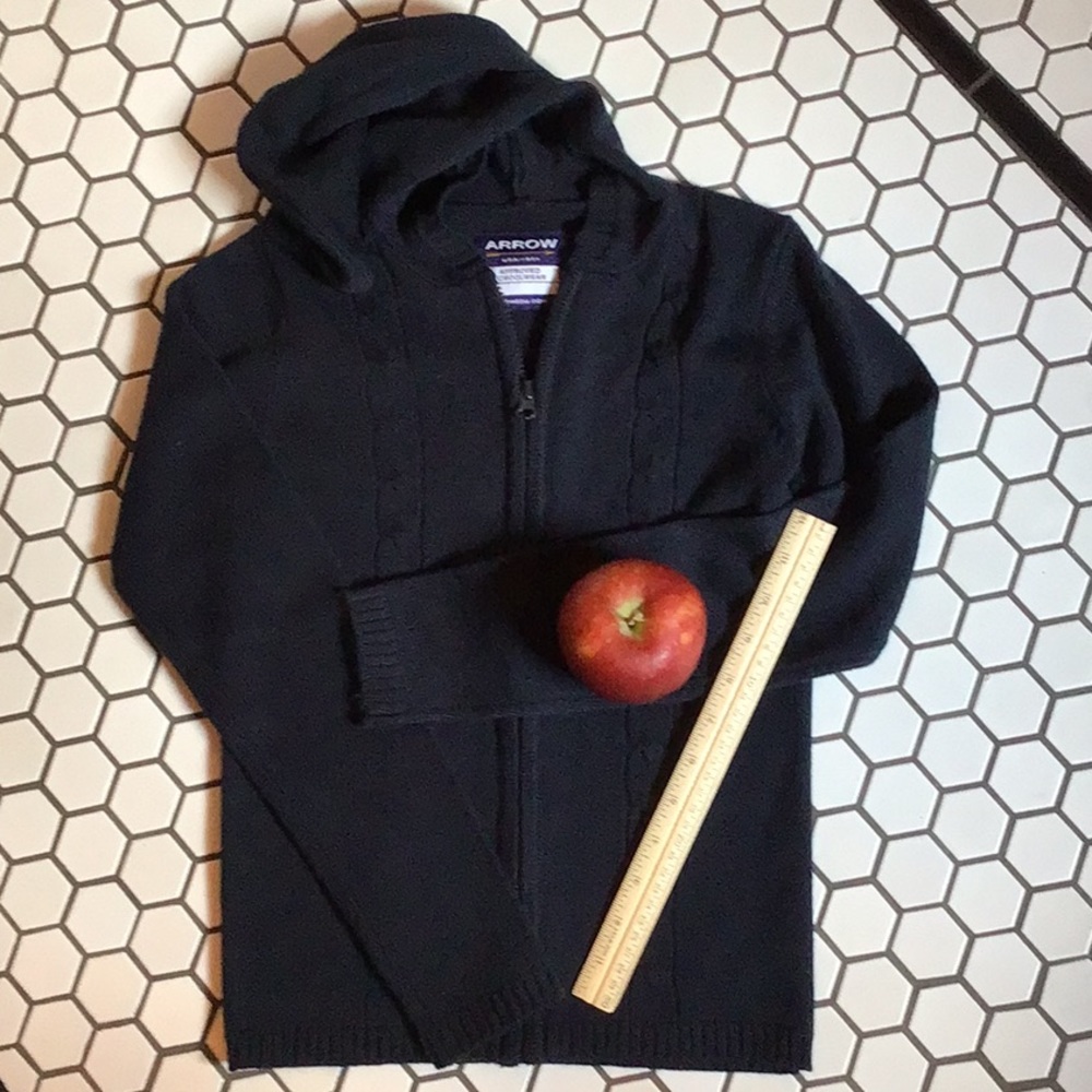 Arrow Navy Schoolwear Zip up Sweater